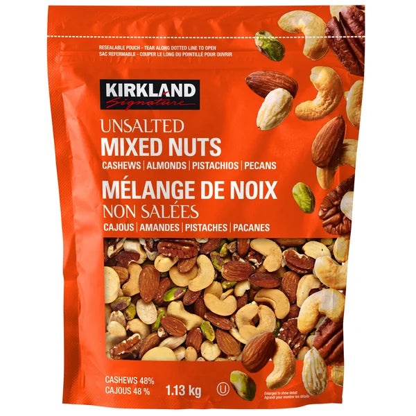Kirkland Signature Unsalted Mixed Nuts 1.13 kg