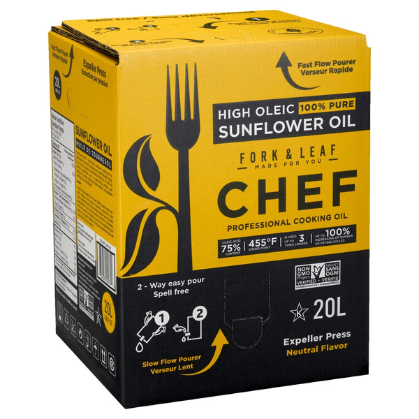 Fork & Leaf High Oleic Sunflower Oil, 20L