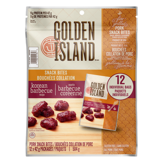 Golden Island Korean BBQ Snack Bites 12 x 42 g
