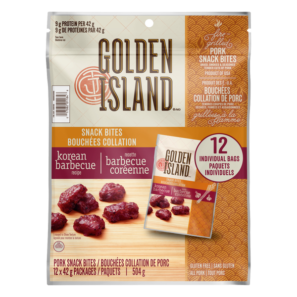 Golden Island Korean BBQ Snack Bites 12 x 42 g
