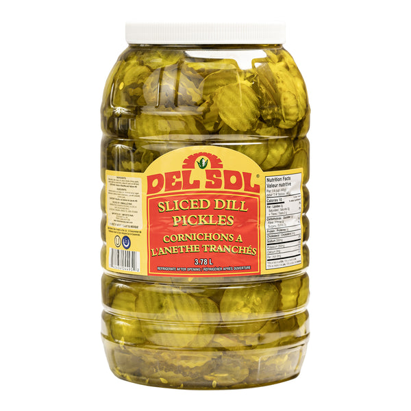 Del Sol Sliced Dill Pickles 3.78L