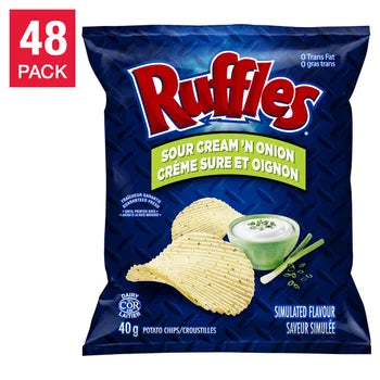 Ruffles Sour Cream Chip - 48x40g