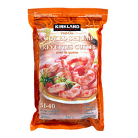 Kirkland Signature Frozen 31-40 Tail-on Cooked Shrimp 907 g