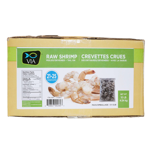 VIA Raw Shrimp	4.54 kg