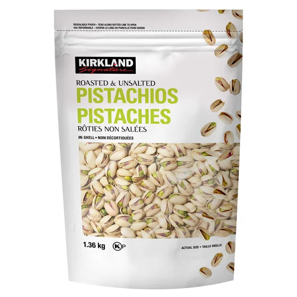 Kirkland Signature Roasted Unsalted Pistachios 1.36kg