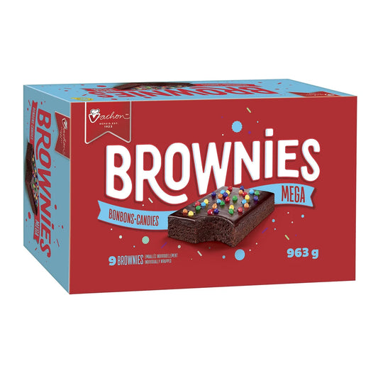 "Vachon Mega Brownies Pack of 9" 9 brownies @ 963g