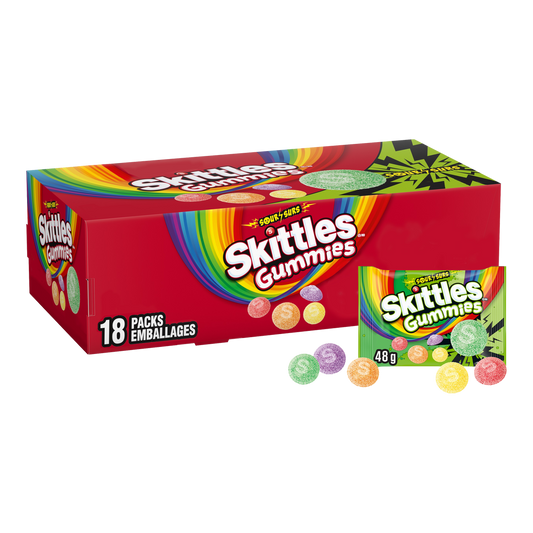 Skittles Gummies Sour 18 x 48 g