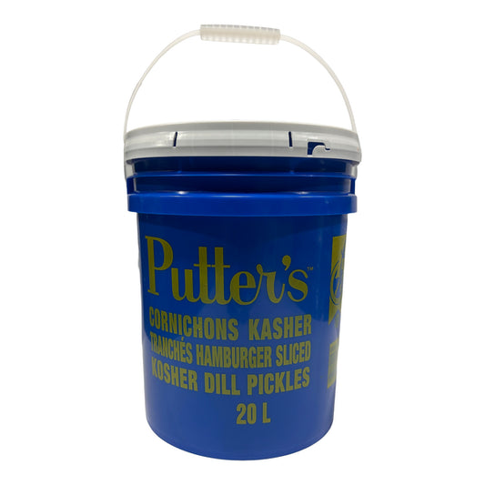 Putter's Kosher Hamburger Sliced Pickles 20L