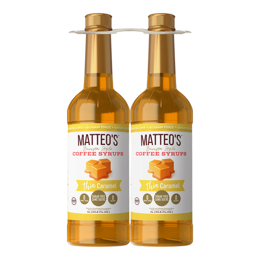 Matteo's Caramel Flavoured Coffee Syrup 2 x 1L