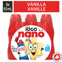 iÖGO nanö Drinkable Vanilla Yogurt 1%, 6x93ML
