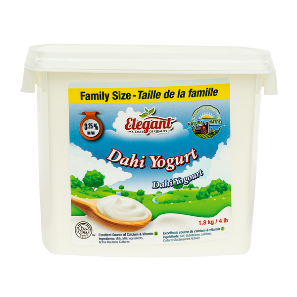 Elegant Whole Milk Dahi Yogurt 1.8 kg