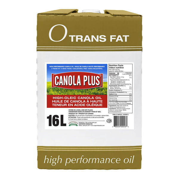 Canola Plus High Oleic Canola Oil 16L