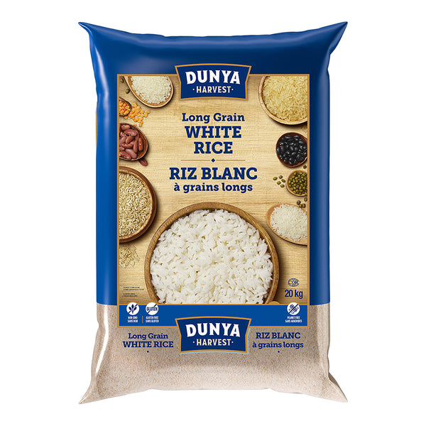 Dunya Maria Rice Dunya Harvest Long Grain White Rice 20Kg – arcticfresh