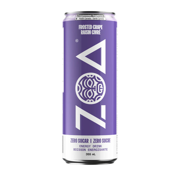 Zoa Frosted Grape Energy Drink	12 x 355 mL