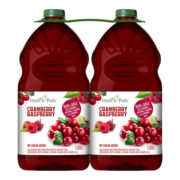Fresh'n Pure Cranberry Raspberry Juice	2 x 1.89L