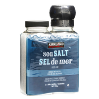Kirkland Signature Sea Salt with Grinder and Refill 738g