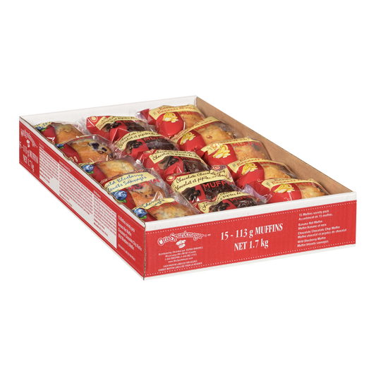 Ottis Spunkmeyer Assorted Muffins 15x115g