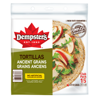 "Dempster's 10-in Ancient Grains Tortillas Pack of 15" 915g