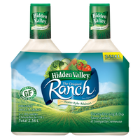 Hidden Valley The Original Ranch Homestyle Salad Dressing and Dip 2x1.18L