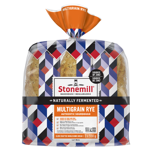 Stonemill Authentic Sourdough Rye Multigrain Bread 3x550g