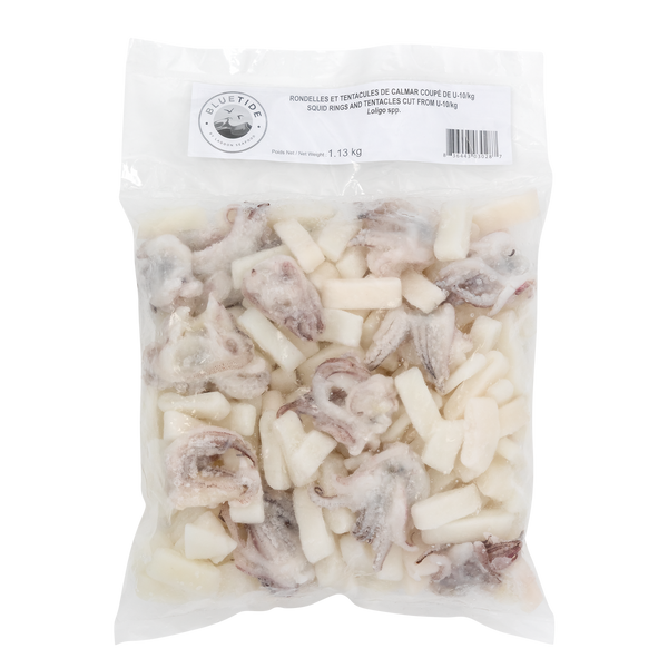 Blue Tide Frozen Squid Rings and Tentacles 10Kg