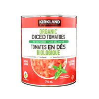 "Kirkland Signature Organic Diced Tomatoes 8 × 796 mL"