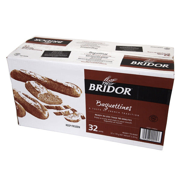 Bridor Frozen Baguettines Pack of 32, 32x170g