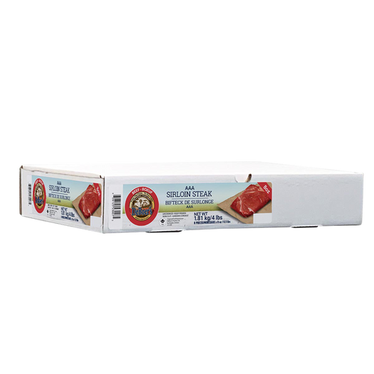 DeBoer’s Frozen Canada AAA Boneless Top Sirloin Steaks Pack of 8, 8x226g (8oz.)