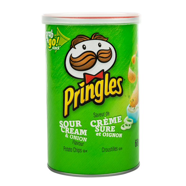 Pringles Sour Cream and Onion Potato Chips 12x68g