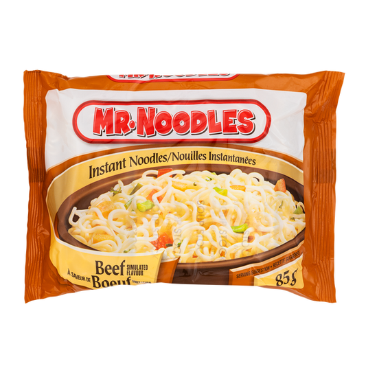 Mr. Noodles Beef Flavour Flat Instant Noodles 24 × 85 g