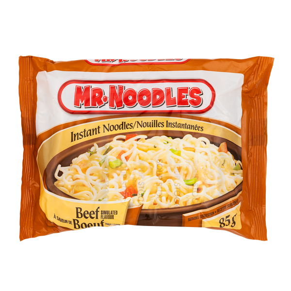 Mr. Noodles Beef Flavour Flat Instant Noodles 24 × 85 g