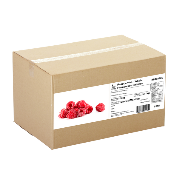 Fennec Frozen Whole Raspberries 5x1Kg