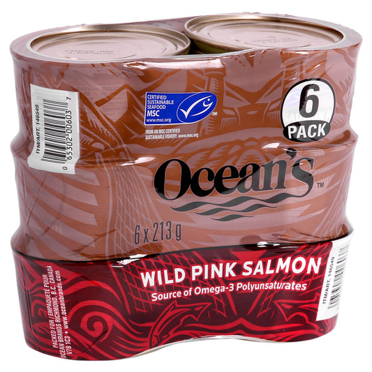 Ocean's Wild Pink Salmon 6x213 g
