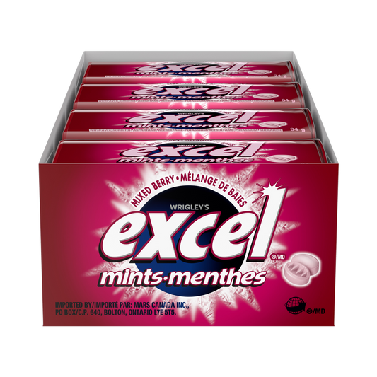 Excel Berry Mints 8x34g