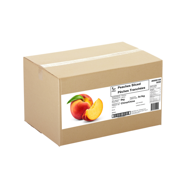 Fennec Frozen Sliced Peaches 5x1Kg