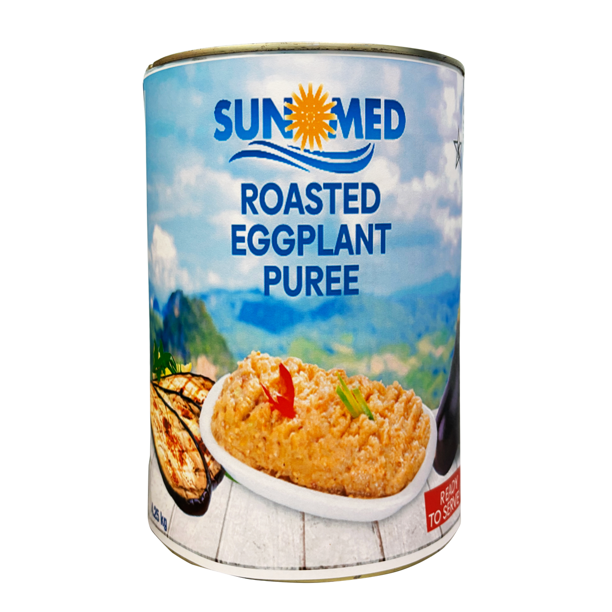 Sun Med Roasted Eggplant Puree, 4.25 kg