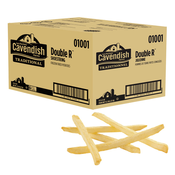 Cavendish Farms Frozen Double R Shoestring Fries 6x2.04Kg