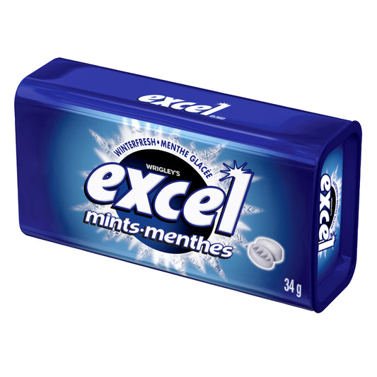 "Excel Winterfresh Mints Pack of 8", "34 g (1.19 oz) tin Pack of 8"