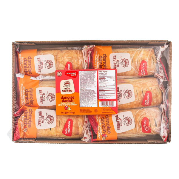 "Petite Bretonne Strawberry and Cheese Danish pack of 6" 6 x 142 g