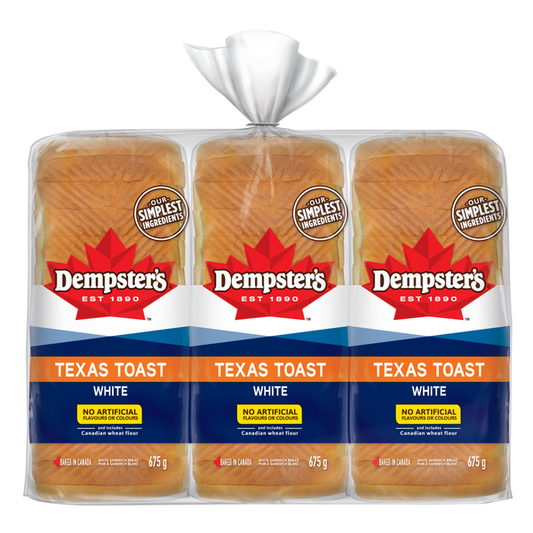 Dempster’s White Texas Toast 3x675g