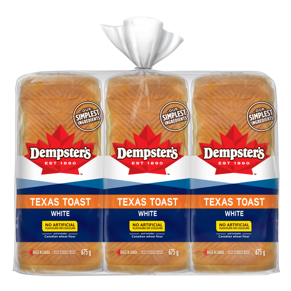 Dempster’s White Texas Toast 3x675g