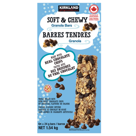 Kirkland Signature Soft & Chewy Granola Bars 64 x 24 g