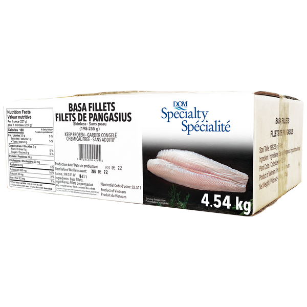 Dom International Frozen Basa Fillets 4.54Kg
