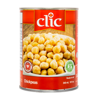 Clic Canned Chickpeas 12x540ml