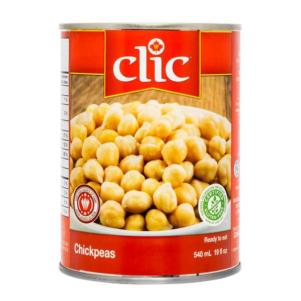 Clic Canned Chickpeas 12x540ml