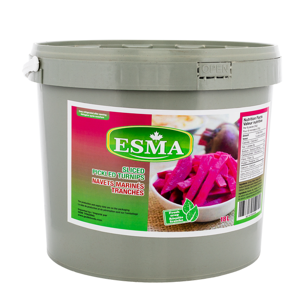 Esma Sliced Pickled Turnips 18L