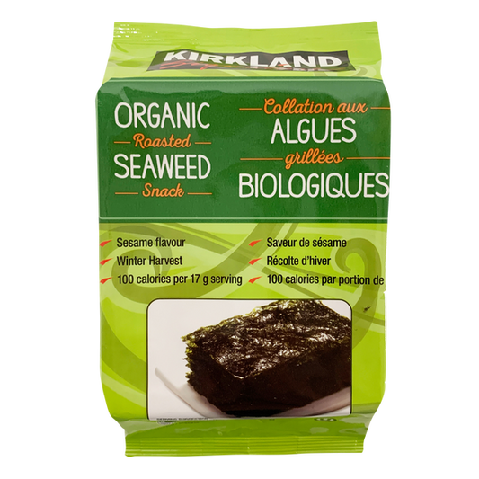 Kirkland Signature Organic Roasted Seaweed Snack 10x17g