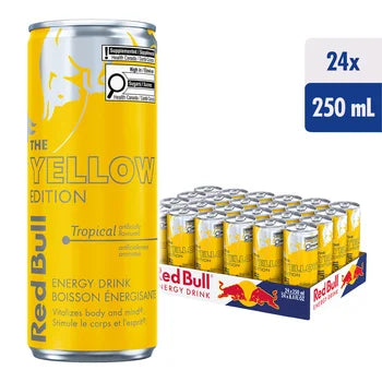 Red Bull Tropical Yellow Edition Energy Drink	24 x 250 mL