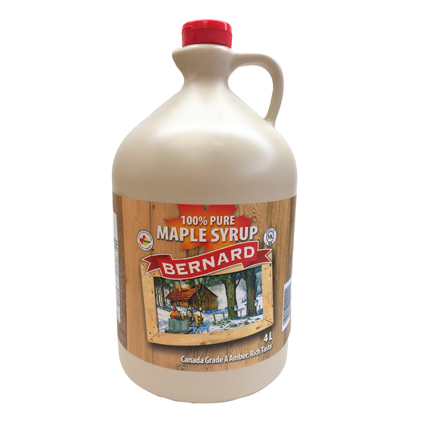 Bernard Pure Canada Grade A Amber Maple Syrup 4L