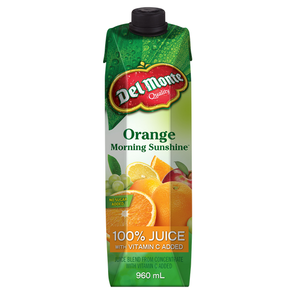 Del Monte Orange Morning Sunshine Juice Pack of 6, 6x960ml